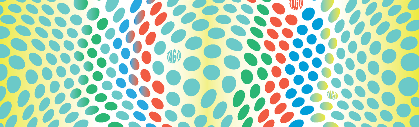 Aqua Polka Swimsuit Print