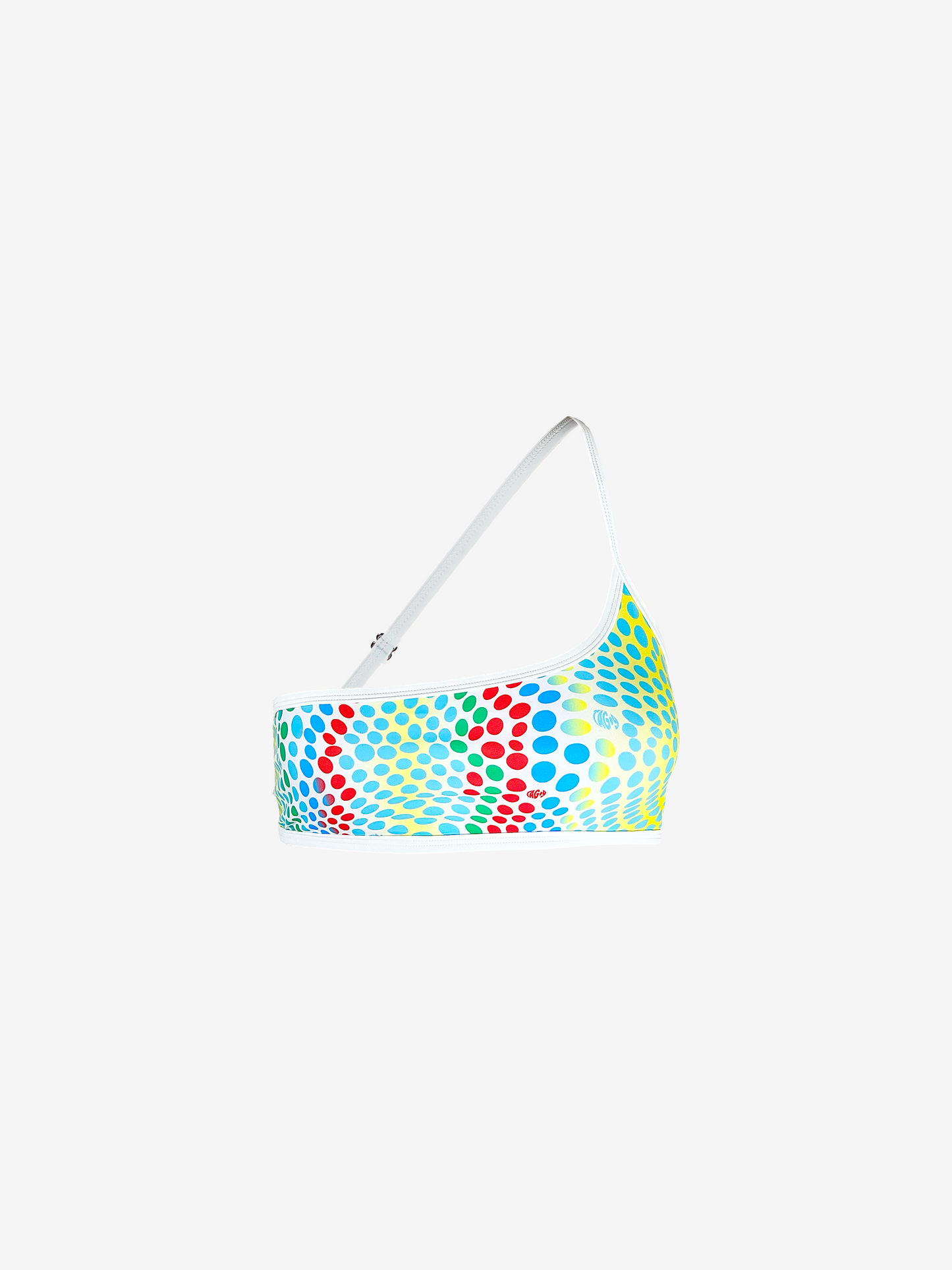 Emily Aqua Polka Bikini Top